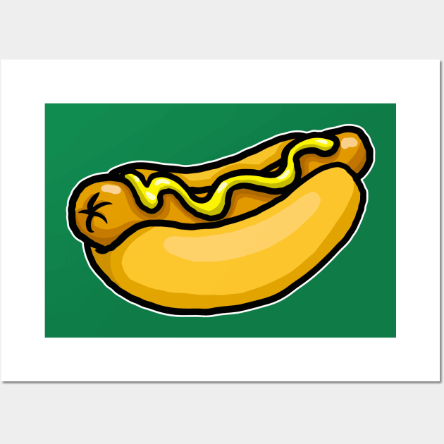 Hot Dog and Mustard! Wall Art by Laughin' Bones